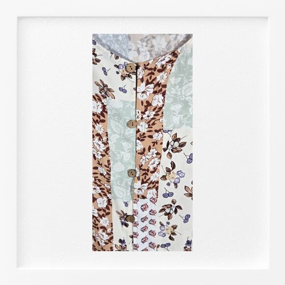 Unbranded Size 3XL Women's Blouse Long Sleeve Floral Button Accents - Picture 5 of 8